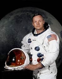 Neil Armstrong in NASA spacesuit
